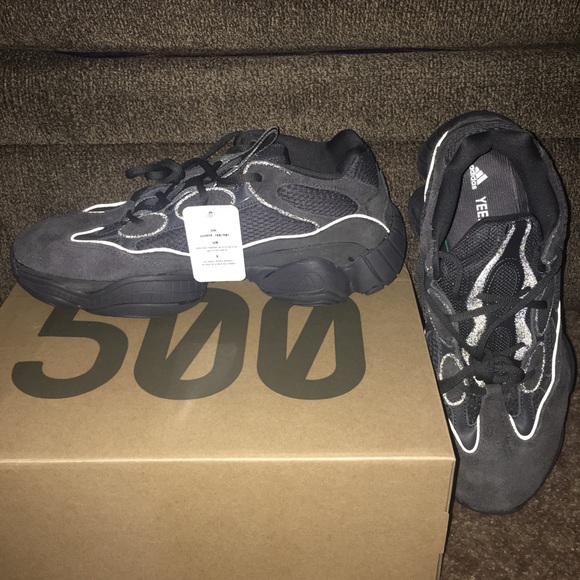 reflective yeezy 500